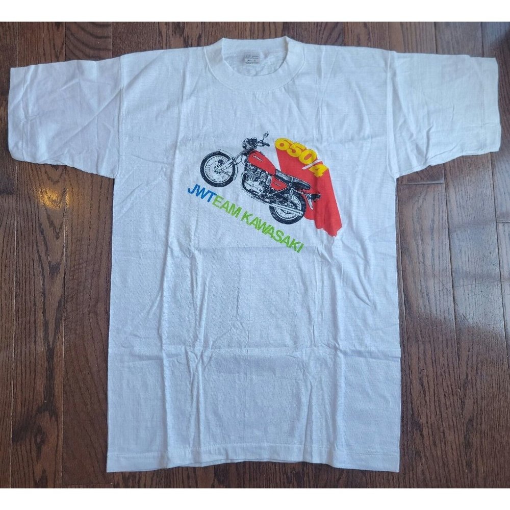 Vintage Kawasaki 650 Single stitch Shirt Large Jwteam